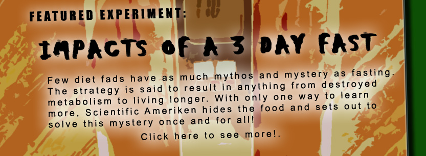 Is fasting the ultimate health strategy - or does it bring certain death? Scientific AmeriKen attempts a 3 day fast and the wife is included!